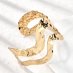 Bracelets manchettes en acier inoxydable 304&nbsp;BJEW-P368-11G