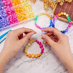 712pcs 24 Farben Acrylperlen&nbsp;MACR-SZ0001-68
