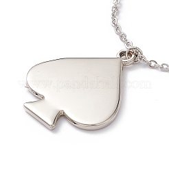 Collier pendentif en aluminium vierge de sublimation&nbsp;LS-NJEW-E020-02P-01