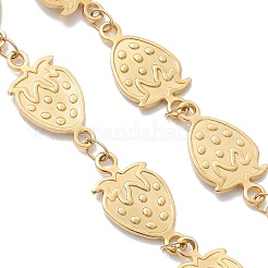 Herstellung eines Erdbeer-Gliederarmbands aus Edelstahl 304&nbsp;AJEW-JB01484