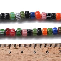 Handgemachte Millefiori Bunte Malerei Perlen Stränge&nbsp;LAMP-F035-03