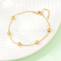 Bracelets à maillons satellites en acier inoxydable 304&nbsp;BJEW-D458-01G