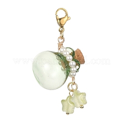 Verre vide souhaitant bouteilles pendentif décorations&nbsp;HJEW-TA00062