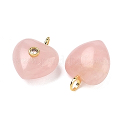 Pendentifs de quartz rose naturel&nbsp;G-B180-03G-09
