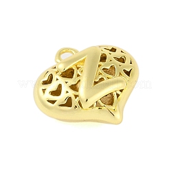 Ciondoli cavi in ottone per San Valentino&nbsp;KK-M289-03Z-G