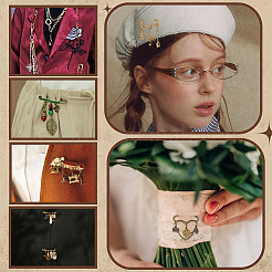 Accessoires de broche en alliage 30 pièces&nbsp;FIND-PH0027-21AB