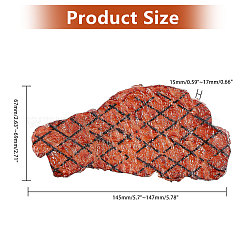 Streifensteak aus PVC-Imitat&nbsp;FIND-WH0420-54