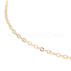 Collier chaîne torsadée en laiton&nbsp;NJEW-JN03110-02