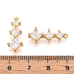 Colgante micropavé cubic zirconia de latón&nbsp;KK-N261-118A-G
