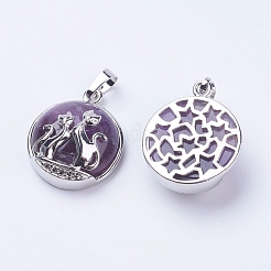 Natürlichen Amethyst Edelsteinanhänger&nbsp;X-G-K234-A03