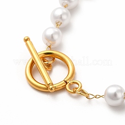 Collane di perline di plastica imitazione perla&nbsp;NJEW-P275-02G