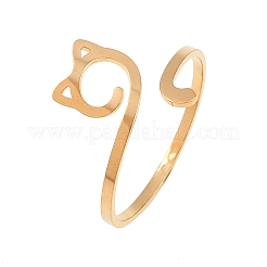 Anelli aperti con polsino in acciaio inossidabile 304&nbsp;RJEW-Z131-01G