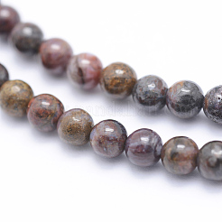 Natürliche Pietersite Perlenstränge&nbsp;G-P336-01-4mm