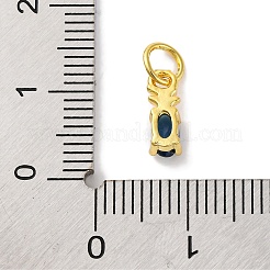 Micro Pave Bijoux de zircone cubique en laiton de placage en râtelier&nbsp;KK-F881-03G-07