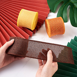 3 Rolle 3 Farben Polyester-Leinenimitat-Geschenkband&nbsp;OCOR-YS0001-02B