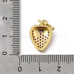 Pendentifs avec zircon cubiques à micro-pavés en laiton&nbsp;KK-Q066-32G