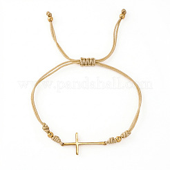 Braccialetti regolabili in acciaio inossidabile 304 con maglie incrociate laterali&nbsp;HK4734