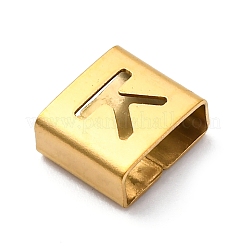 Placcatura ionica (ip) 304 acciaio inossidabile quadrato charms scorrevoli&nbsp;STAS-L132-17K-G