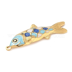 Grands pendentifs en acier inoxydable 304 émaillé&nbsp;X-STAS-L026-07G-01