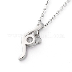 Ottone zirconi collane ciondolo&nbsp;NJEW-JN02619
