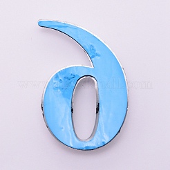 Étiquettes de signe de numéro en plastique et pvc&nbsp;X-KY-WH0023-B06-01