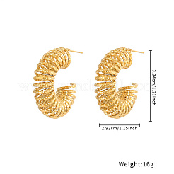 Pendientes de espiral de alambre de acero inoxidable 304&nbsp;GO7006-1