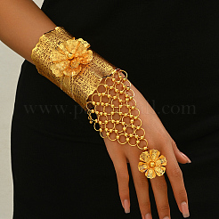 Bracelets luxueux en fer pour mariée du Moyen-Orient avec motif floral&nbsp;AG4131