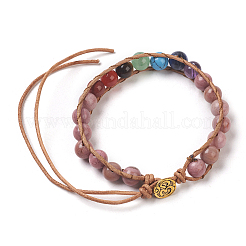 Braccialetti di perline in rodioite naturale&nbsp;BJEW-E351-02C