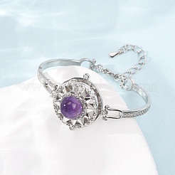 Armbänder mit rotierender Sonne und natürlichen Amethysten&nbsp;GG-CBA0251-11P-13