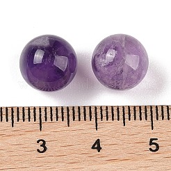 Perle di sfera di ametista naturale senza foro&nbsp;G-K353-04A-03
