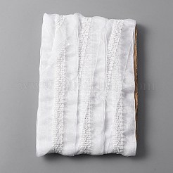 Bordure en dentelle plissée en polyester&nbsp;OCOR-WH0060-36D