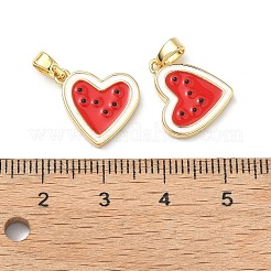 Pendentifs d'émail en laiton &nbsp;KK-H254-04G