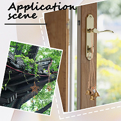 2 stücke 2 arten rattan & eisen hexenglocken windspiele tür hängen anhänger dekoration&nbsp;WICR-CN0001-01