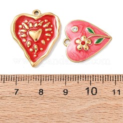 5 Stück Emaille-Anhänger aus 304 Edelstahl&nbsp;STAS-P432-03B-G