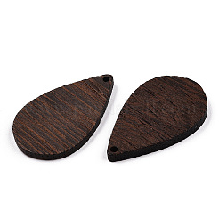 Anhänger aus natürlichem Wengeholz&nbsp;WOOD-T023-28B-01