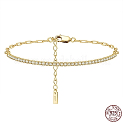 Bracelets de tennis en zircone cubique transparente&nbsp;BJEW-I314-009A