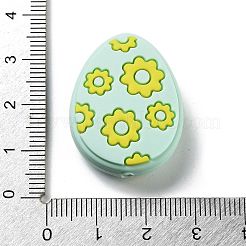 Uovo di pasqua con perline di silicone a forma di fiore&nbsp;SIL-R014-06A