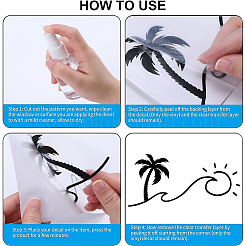 PVC-Cartoon-selbstklebende Autoaufkleber mit Strandthema&nbsp;FIND-WH0152-165C