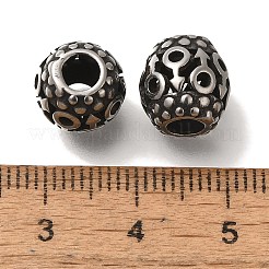 304 Edelstahl-Europäische Perlen&nbsp;STAS-D191-09B-AS
