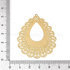 Anhänger aus geätztem Metallverzierungen aus Edelstahl 304&nbsp;STAS-H236-06G