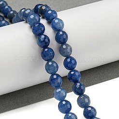 Gefärbte und erhitzte natürliche blaue Aventurinperlenstränge&nbsp;G-E571-A10-02