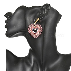 Perle de verre perles dangle boucles d'oreilles&nbsp;EJEW-MZ00768