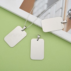Pendentifs rectangulaires résistants au ternissement&nbsp;LS-STAS-H061-04
