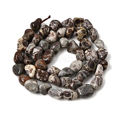 Chapelets de perles de jaspe en peau de léopard naturel&nbsp;GG-CBAC13F-A01-01