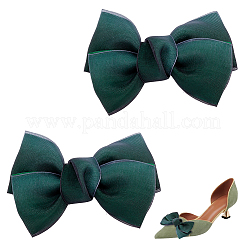 Decoraciones de zapatos con lazo de poliéster&nbsp;AJEW-WH0323-25B