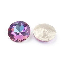 Spitze zurück & zurück plated Glas Strass Cabochons&nbsp;RGLA-J012-8mm-001HE
