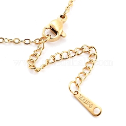 Colliers pendentifs en acier inoxydable 304&nbsp;NJEW-P306-08G