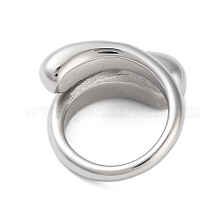 Anlaufgeschützte 304 Edelstahlringe für Damen&nbsp;RJEW-K270-05A-P