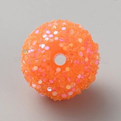 Undurchsichtige Glitzerperlen aus Acryl&nbsp;FIND-CJC0010-111A-07