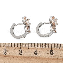 Orecchini a cerchio in ottone&nbsp;EJEW-R016-10P-01